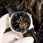 Best Replica Vacheron Constantin Geneve Power Reserve Watch SS Black Dial